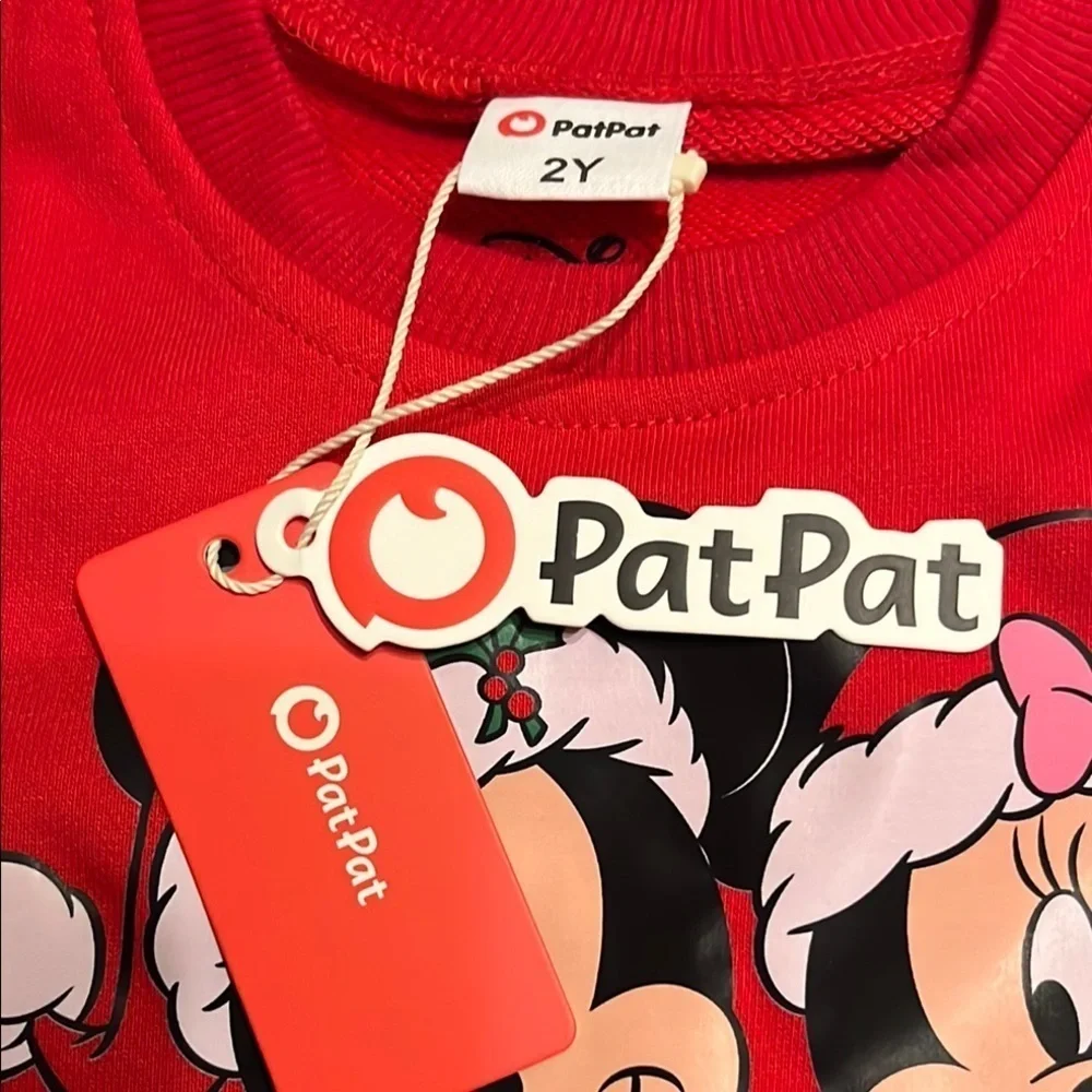 Disney Red Mickey & Minnie Holiday Sweatshirt